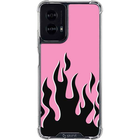 Pink Flames Moto G Power 5G (2024) Clear Case