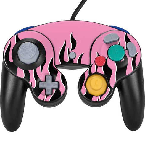 Pink Flames Nintendo Skins