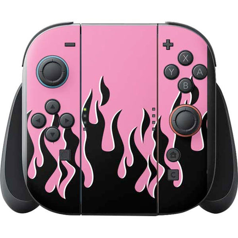 Pink Flames Nintendo Switch 2 (2025) with Joy-Con Skin