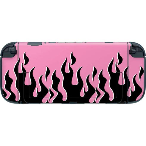Pink Flames Nintendo Switch 2 (2025) with Joy-Con Skin