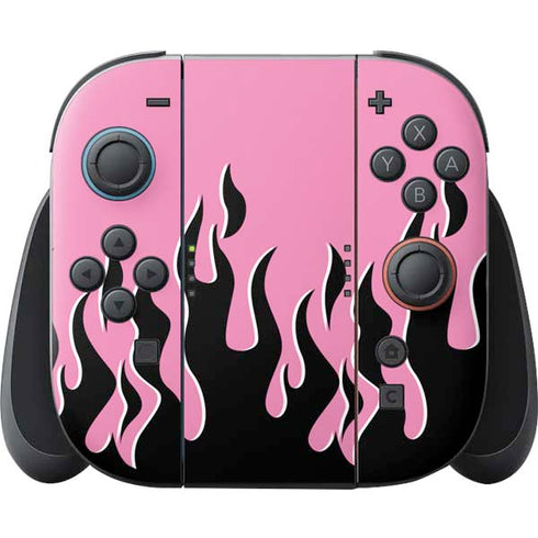Pink Flames Nintendo Switch 2 (2025) Joy-Con Controller Skin