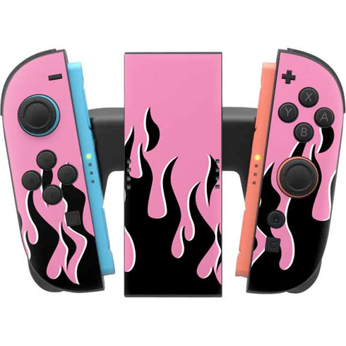 Pink Flames Nintendo Switch 2 (2025) Joy-Con Controller Skin