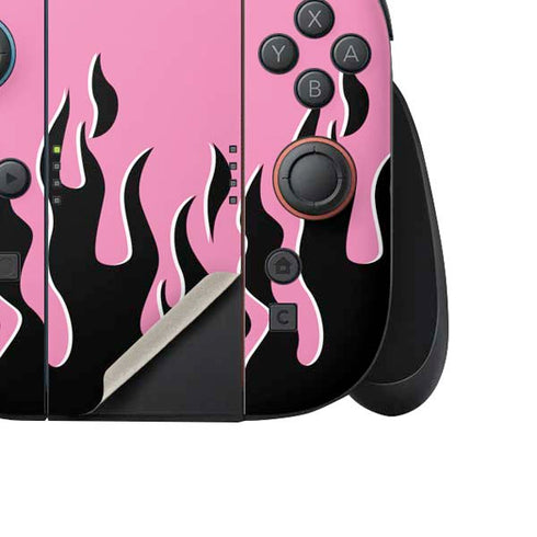 Pink Flames Nintendo Switch 2 (2025) Joy-Con Controller Skin