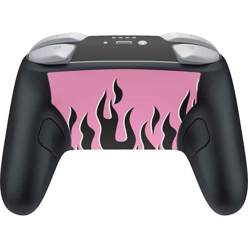 Pink Flames Nintendo Switch 2 (2025) Pro Controller Skin
