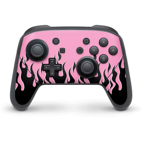 Pink Flames Nintendo Skins