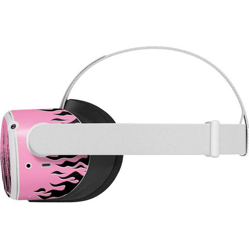 Pink Flames Oculus Quest 2 Skin