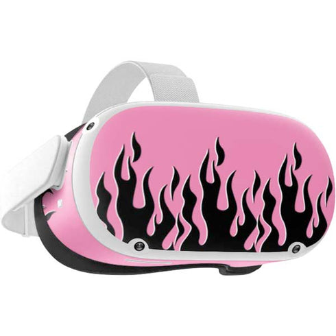 Pink Flames Oculus Quest 2 Skin