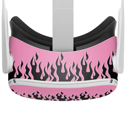 Pink Flames Oculus Quest 2 Skin
