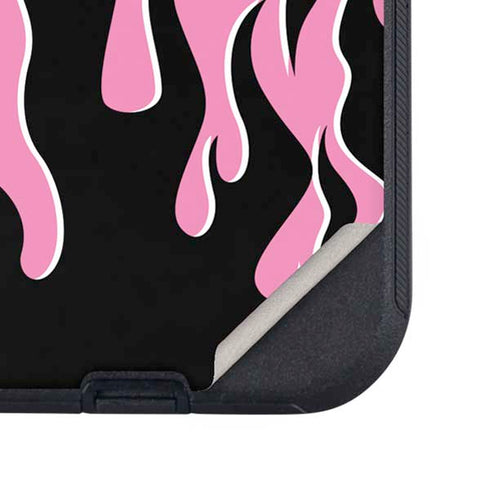 Pink Flames Otterbox Defender iPhone Skin