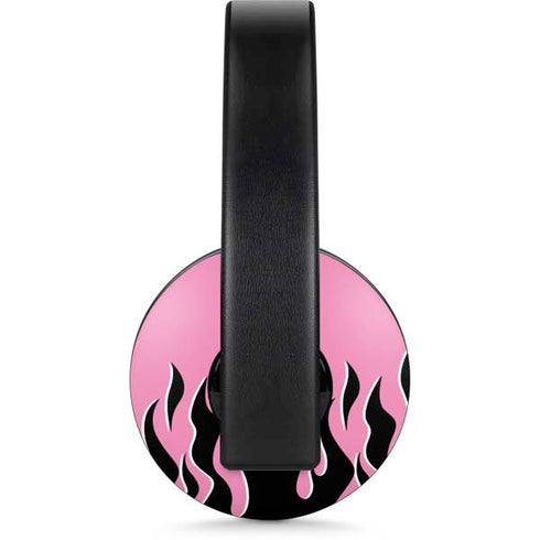 Pink Flames PlayStation 4 Gold Wireless Headset Skin