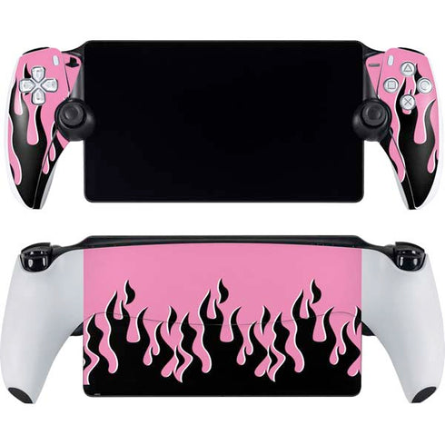 Pink Flames PlayStation Portal Remote Player Skin