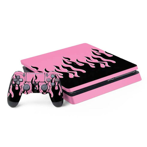 Pink Flames PlayStation PS4 Skins
