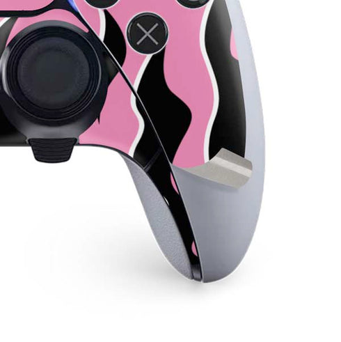 Pink Flames PS5 DualSense Edge Pro Controller Skin
