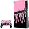 Pink Flames PS5 Pro Disk Bundle Skin