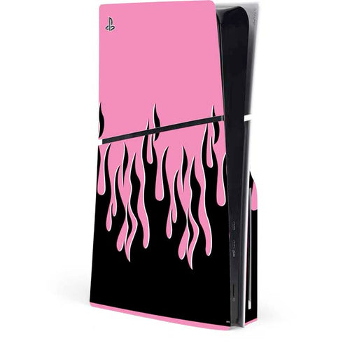 Pink Flames PlayStation PS5 Skins