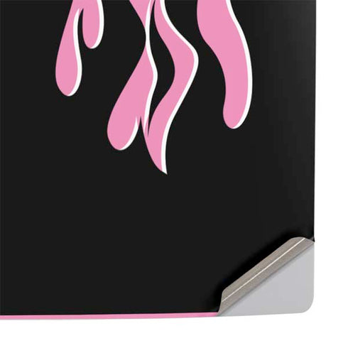 Pink Flames PS5 Slim Digital Edition Console Skin