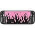 Pink Flames Steam Deck Handheld Gaming Computer Skin
