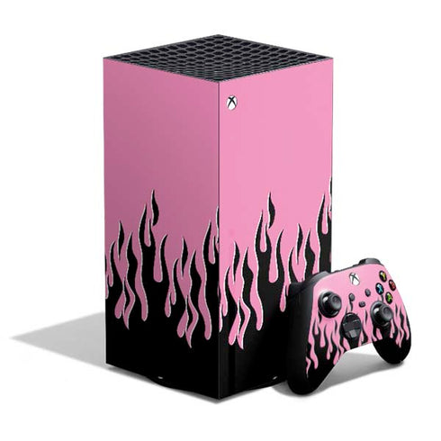 Pink Flames XBox Series X Digital Edition Bundle Skin