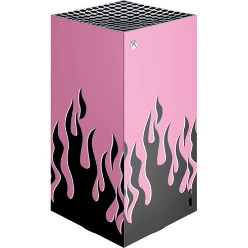 Pink Flames XBox Series X Digital Edition Console Skin