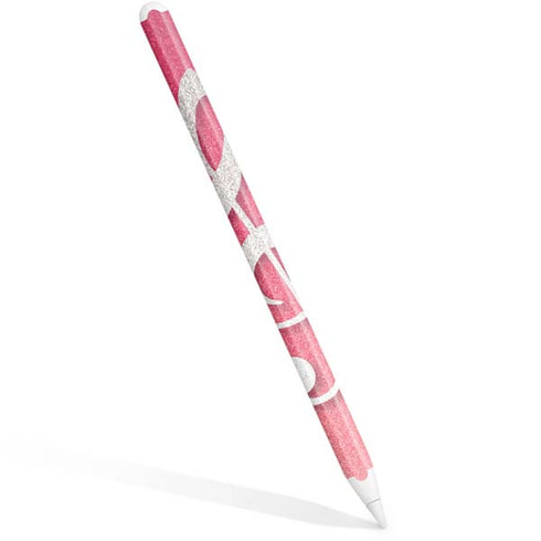 Pink Glitter Music Note Apple Pencil (2nd Gen 2019) Skin
