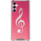 Pink Glitter Music Note Gabb Phone 4 Clear Case