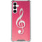 Pink Glitter Music Note Galaxy A16 5G Clear Case