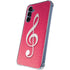 Pink Glitter Music Note Galaxy A35 5G Clear Case