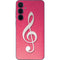 Pink Glitter Music Note Galaxy A35 5G Skin