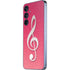 Pink Glitter Music Note Galaxy A36 5G Skin