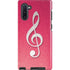 Pink Glitter Music Note Galaxy Cases