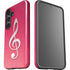 Pink Glitter Music Note Galaxy S25 Plus Impact Case