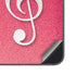 Pink Glitter Music Note Galaxy S25 Plus Skin