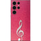 Pink Glitter Music Note Galaxy S25 Ultra Skin