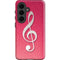 Pink Glitter Music Note Galaxy S26 Impact Case
