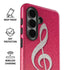 Pink Glitter Music Note Galaxy S26 Impact Case