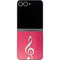Pink Glitter Music Note Galaxy Z Flip6 Skin