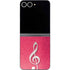 Pink Glitter Music Note Galaxy Z Flip6 Skin