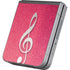 Pink Glitter Music Note Galaxy Z Flip6 Skin
