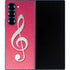 Pink Glitter Music Note Galaxy Z Fold6 Skin