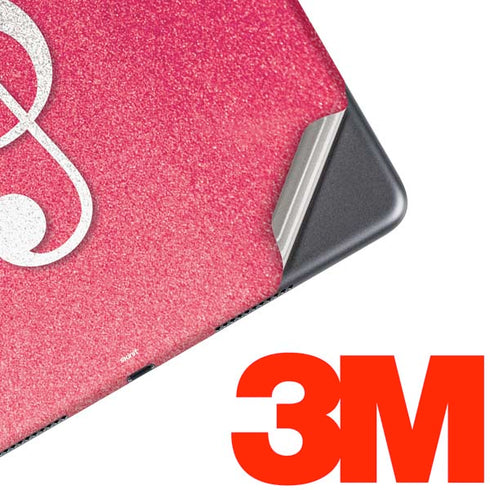 Pink Glitter Music Note iPad Skins