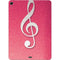 Pink Glitter Music Note Apple iPad Air Skin