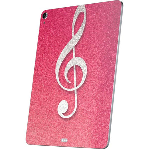 Pink Glitter Music Note Apple iPad Air Skin
