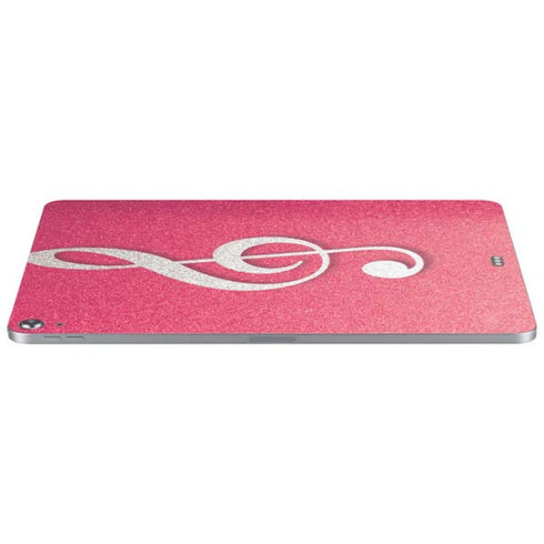 Pink Glitter Music Note Apple iPad Air Skin
