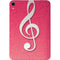 Pink Glitter Music Note Apple iPad Mini Skin