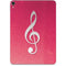 Pink Glitter Music Note Apple iPad Pro Skin