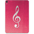 Pink Glitter Music Note Apple iPad Pro Skin