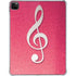 Pink Glitter Music Note iPad Pro 11in (2024) Clear Case