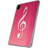 Pink Glitter Music Note iPad Pro 11in (2024) Clear Case