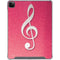 Pink Glitter Music Note iPad Cases