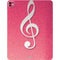 Pink Glitter Music Note iPad Pro 13in M4 (2024) Skin